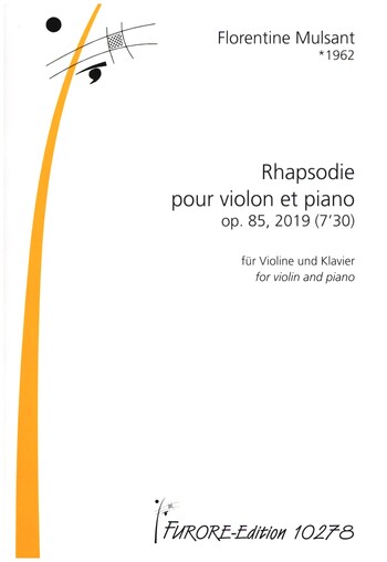 Rhapsodie op.85  für Violine und Klavier  