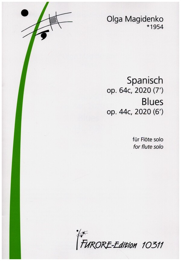 Spanisch op.64c und Blues op.44c&nbsp;&nbsp;für Flöte solo&nbsp;&nbsp;