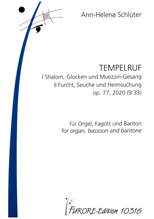 Tempelruf op.77  für Orgel, Fagott und Bariton  Stimmen