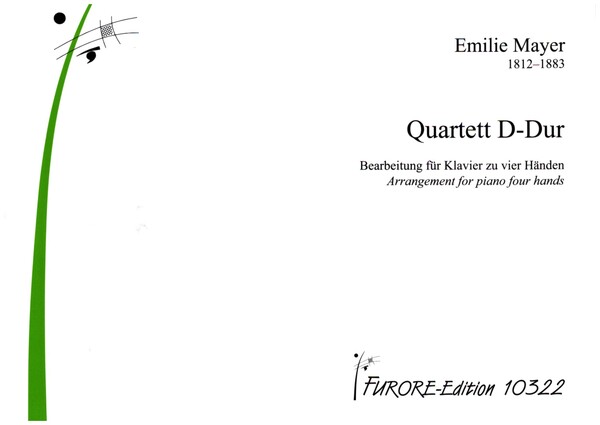 Quartett D-Dur  für Klavier zu 4 Händen  