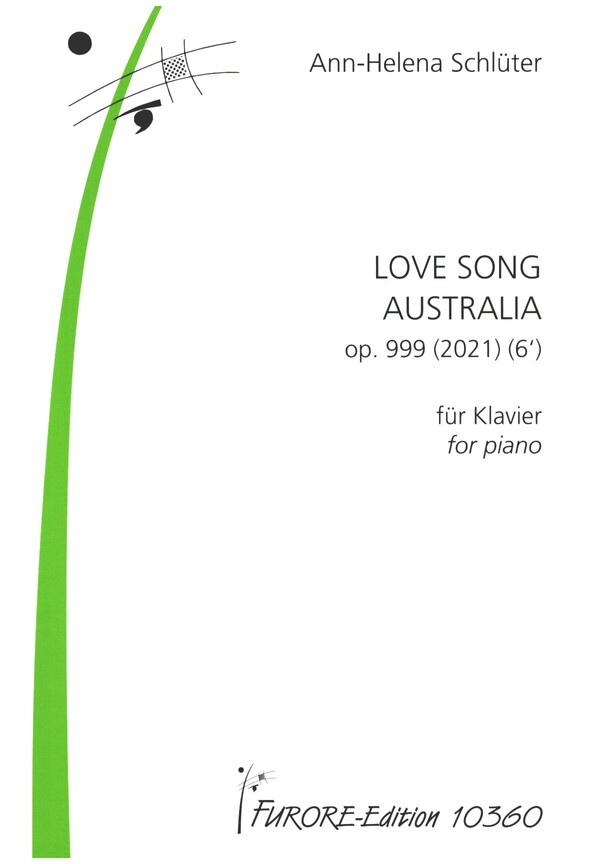 Love Song Australia op.999 (2021)  für Klavier  