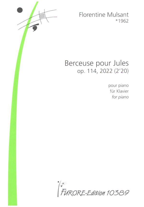 Berceuse pour Jules op.114  pour piano  