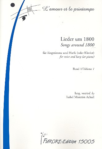 Lieder um 1800 vol.1  für Singstimme und Harfe (Klavier)  Partitur