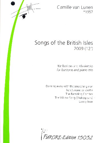 Songs of the British Isles  für Bariton, Violine, Violoncello und Klavier  2 Partituren und Streicherstimmen