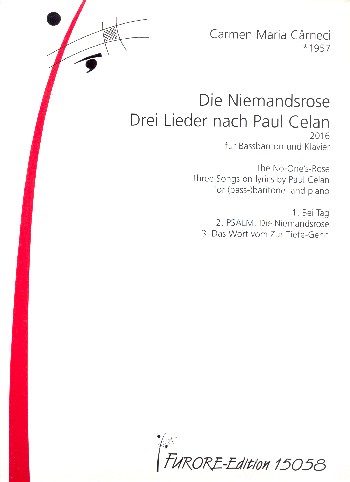 Die Niemandsrose  für Bassbariton und Klavier  Partitur (dt)