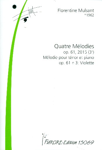 Violette op.61,3&nbsp;&nbsp;für Tenor und Klavier&nbsp;&nbsp;Partitur (frz)