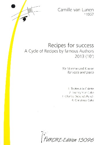 Recipes for success  für Gesang und Klavier  Partitur (en)