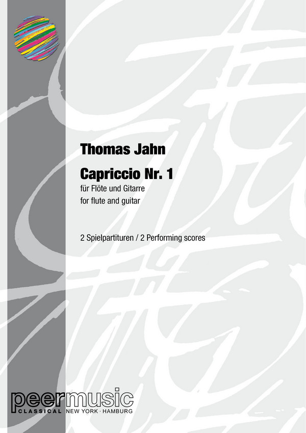 Capriccio Nr.1  für Flöte und Gitarre  2 Spielpartituren