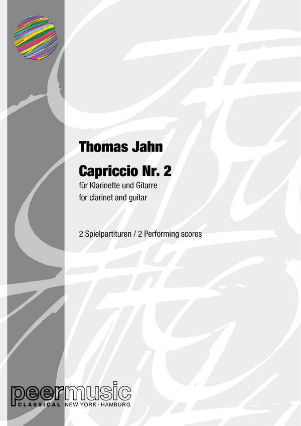 Capriccio Nr.2  für Klarinette und Gitarre  2 Spielpartituren