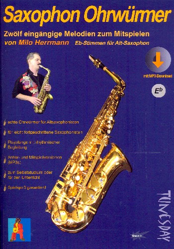 Saxophon Ohrwürmer (+MP3-Download)&nbsp;&nbsp;für Altsaxophon (Klavier und Bass ad lib)&nbsp;&nbsp;Partitur