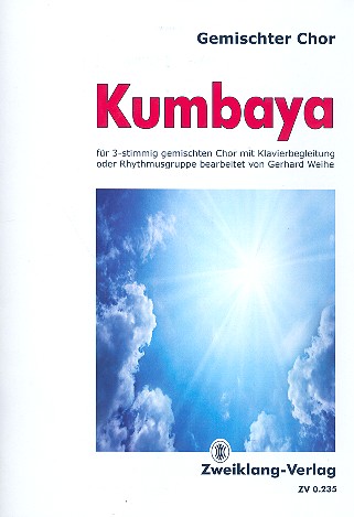 Kumbaya&nbsp;&nbsp;für gem Chor und Klavier&nbsp;&nbsp;Partitur