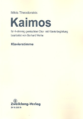 Kaimos für gem Chor und Klavier  Klavierstimme  