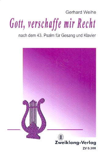 Gott verschaffe mir Recht  für Gesang und Klavier  Partitur und Stimme