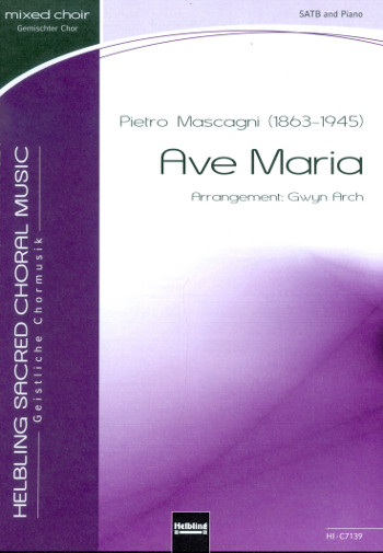 Ave Maria  für gem Chor und Klavier  Partitur