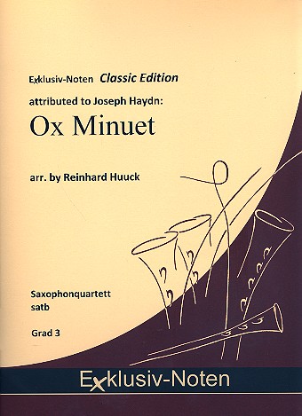 Ochsen-Menuett&nbsp;&nbsp;für 4 Saxophone (SATBar)&nbsp;&nbsp;Partitur und Stimmen