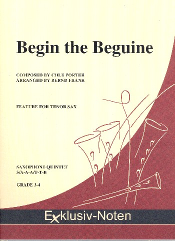 Begin the Beguine  für 5 Saxophone  Partitur und Stimmen