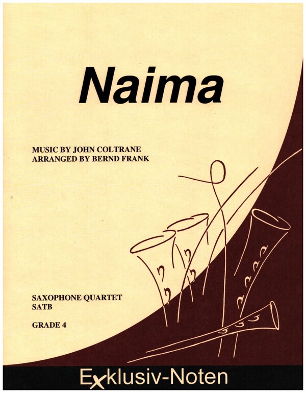 Naima  für 4 Saxophone (SATBar)  Partitur und Stimmen