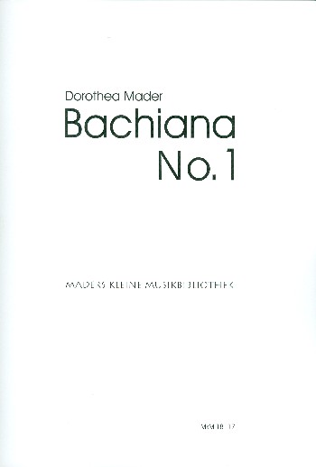 Bachiana Nr.1  für 2 Violinen  Spielpartitur
