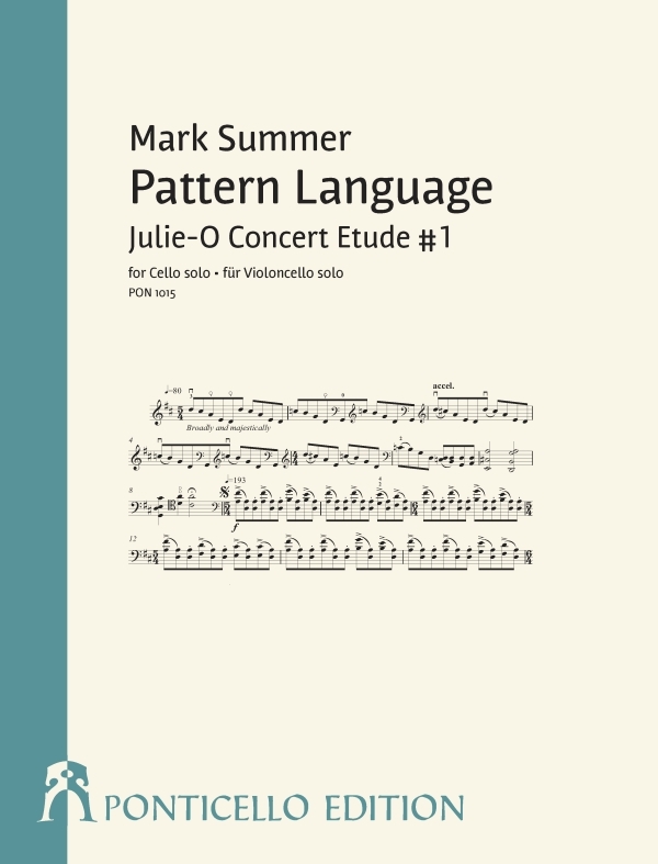 Pattern Language - Julie-O Concert Etude no.1