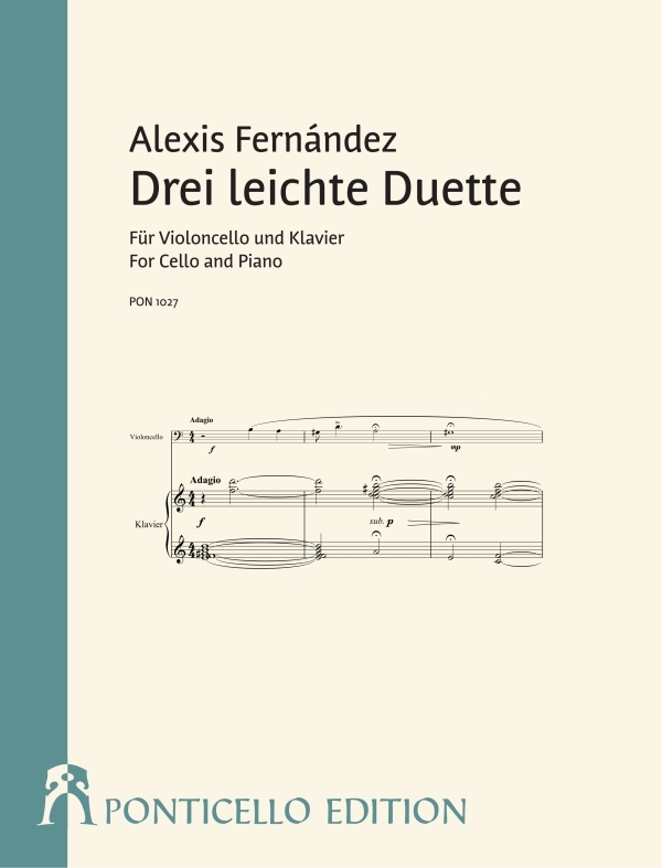 3 leichte Duette  für Violoncello und Klavier  