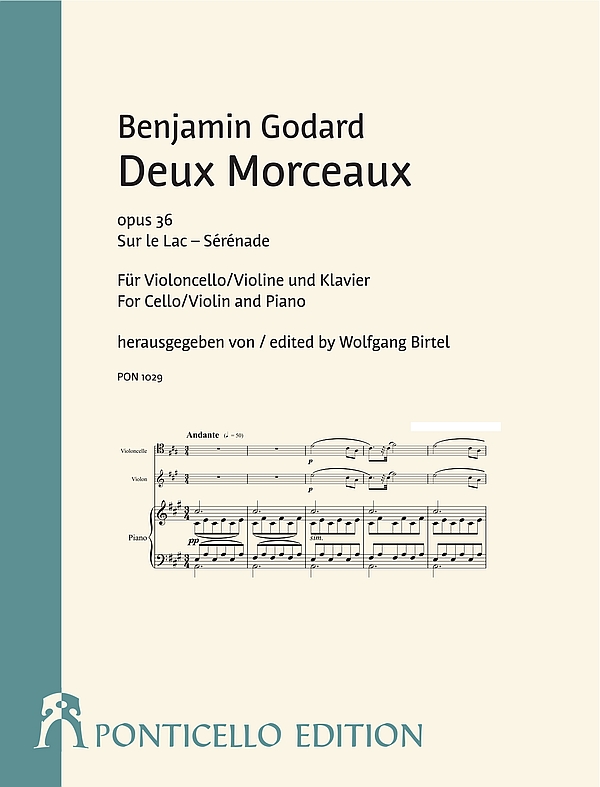 2 Morceaux op.36  für Violine oder Violoncello und Klavier  Partitur und Stimmen