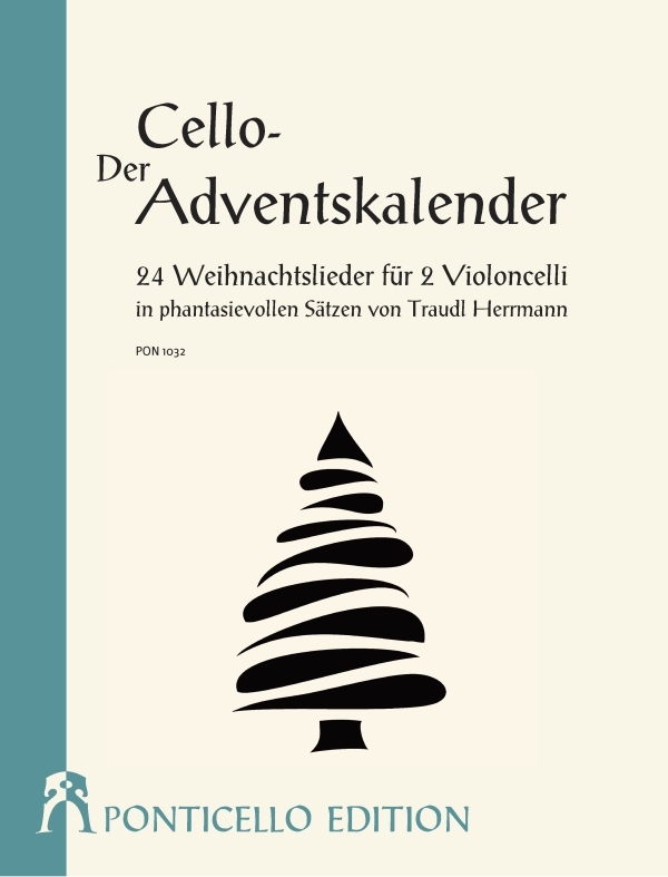 Der Cello-Adventskalender  für 2 Violoncelli (mit Text)  Spielpartitur