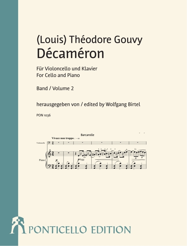 Décameron op.28 Band 2 (Nr.6-10)  für Violoncello und Klavier  