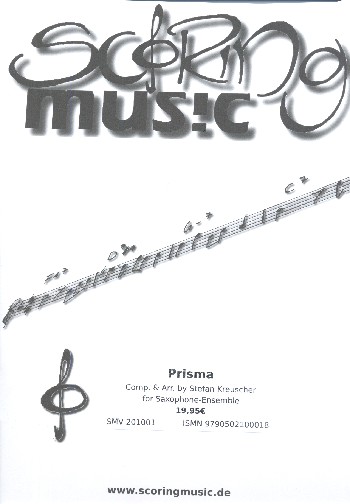Prisma  für 3-5 Saxophone (Klavier ad lib)  Partitur und Stimmen