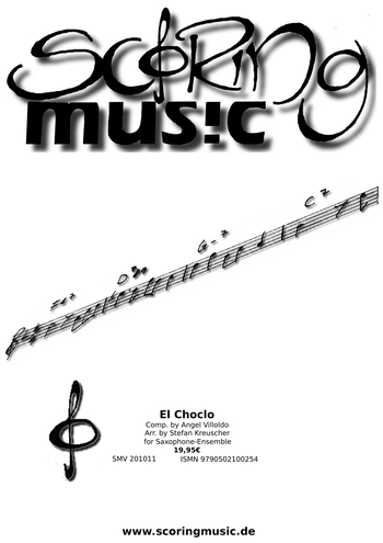 El choclo  für 3-5 Saxophone (Klavier ad lib)  Partitur und Stimmen