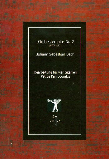 Suite BWV1067 Nr.2  für 4 Gitarren  Partitur und Stimmen