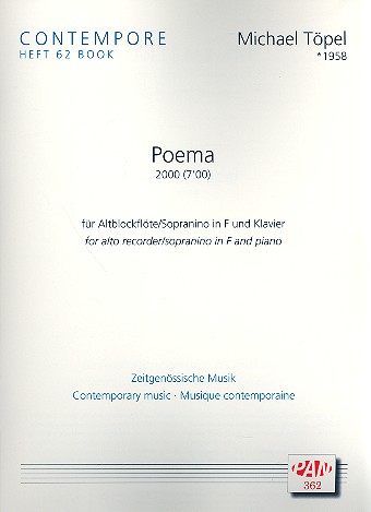 Poema für Altblockflöte (Sopranino)  und Klavier  