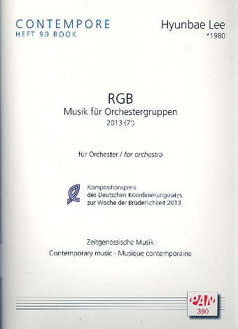 RGB für Orchester&nbsp;&nbsp;Partitur&nbsp;&nbsp;