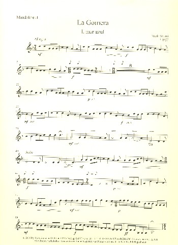 La Gomera  für Zupforchester  Mandoline 2