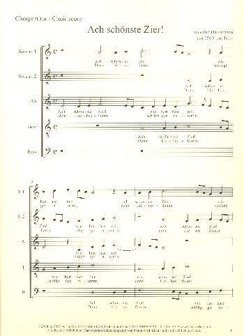 Cupido kanns nicht lassen  für gem Chor a cappella  Chorpartitur