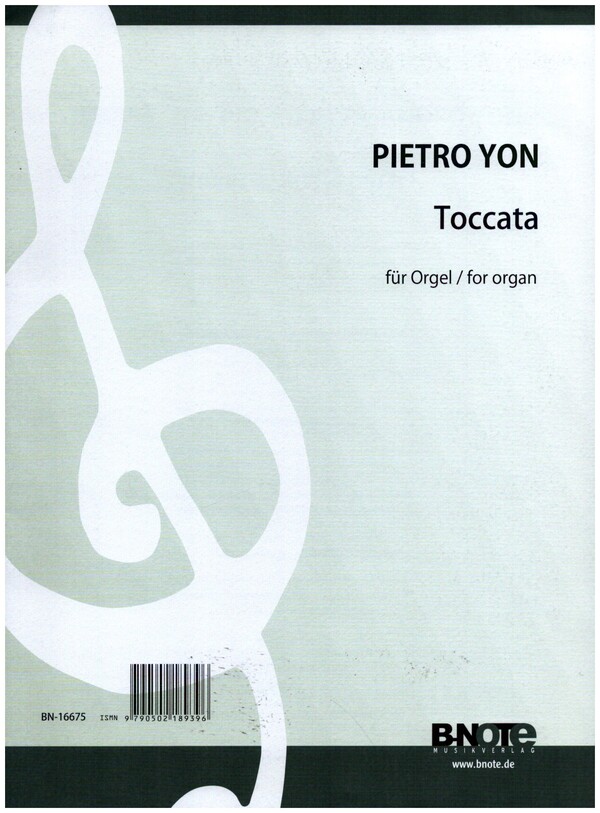 Toccata für Orgel&nbsp;&nbsp;Reprint&nbsp;&nbsp;