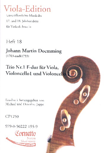 Trio F-Dur Nr.1&nbsp;&nbsp;für Viola und 2 Violoncelli&nbsp;&nbsp;Partitur und Stimmen