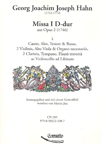 Missa D-Dur Nr.1 op.2&nbsp;&nbsp;für gem Chor und Orchester&nbsp;&nbsp;Partitur