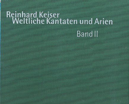 Weltliche Kantaten und Arien Band 2&nbsp;&nbsp;&nbsp;&nbsp;Partitur,  gebunden