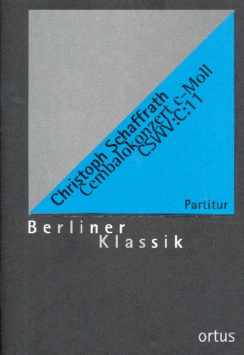 Konzert c-Moll CSWV:C:11  für Cembalo, Streicher und Bc  Partitur