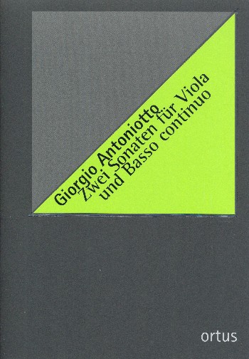 2 Sonaten  für Viola und Bc  Partitur und Stimmen (Bc ausgesetzt)