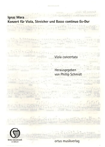 Konzert Es-Dur&nbsp;&nbsp;für Viola, Streicher und Bc&nbsp;&nbsp;Stimmensatz