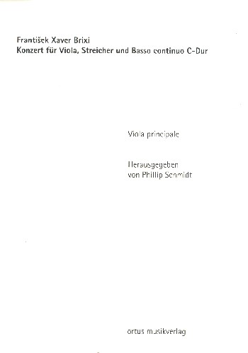 Konzert C-Dur  für Viola, Streicher und Bc  Stimmensatz (solo-1-1-1-1)