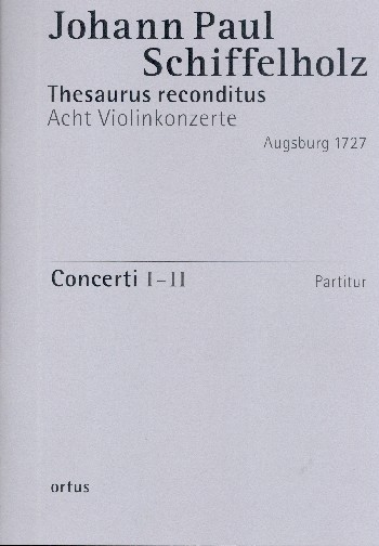 8 Violinkonzerte Heft 1 op.1 (Konzerte 1-2)  für Streicher und Orgel  Partitur