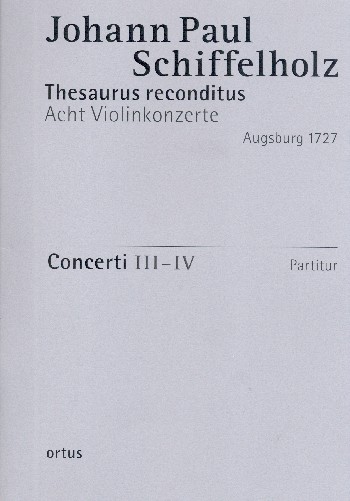 8 Violinkonzerte Heft 2 op.1 (Konzerte 3-4)  für Streicher und Orgel  Partitur