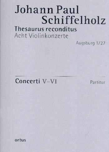 8 Violinkonzerte Heft 3 op.1 (Konzerte 5-6)  für Streicher und Orgel  Partitur