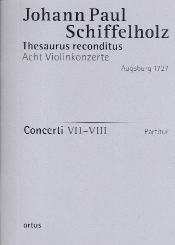 8 Violinkonzerte Heft 4 op.1 (Konzerte 7-8)  für Streicher und Orgel  Partitur
