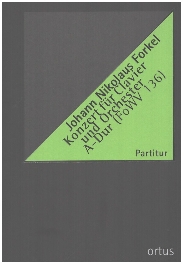 Konzert A-Dur FoWV136&nbsp;&nbsp;für Clavier und Orchester&nbsp;&nbsp;Partitur
