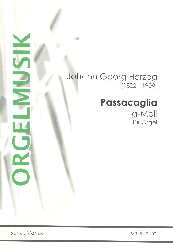 Passacaglia g-Moll  für Orgel  