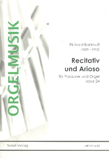 Recitativ und Arioso op.24&nbsp;&nbsp;für Posaune (Violoncello) und Orgel&nbsp;&nbsp;