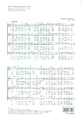 Ihr Christen auserkoren  für gem Chor a cappella  Partitur